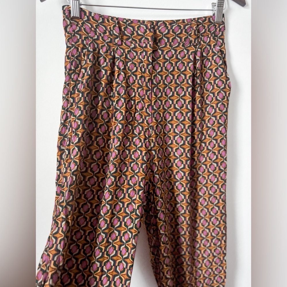 Talulah Retro 70s Style Geometric Pants - Picture 5 of 7